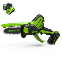 Цепная мини-пила Greenworks 24V G24MCS10 (10 см) аккумуляторная в Ленске